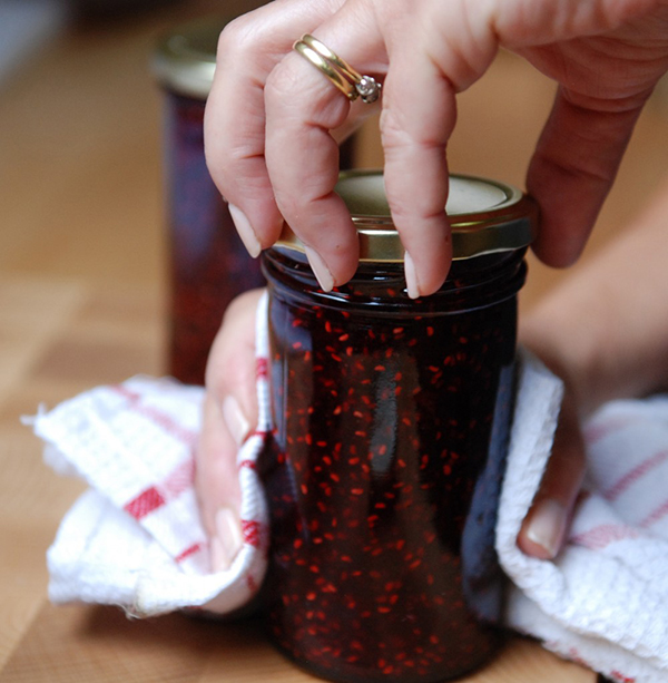 Making Raspberry Jam