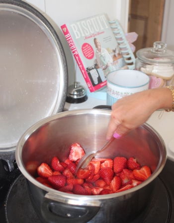 Strawberries ready for cooking